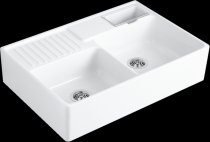 Sink unit Double-bowl White Alpin 632392R1