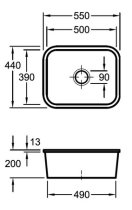 Cisterna 60C Undercounter Chromit 670602J0